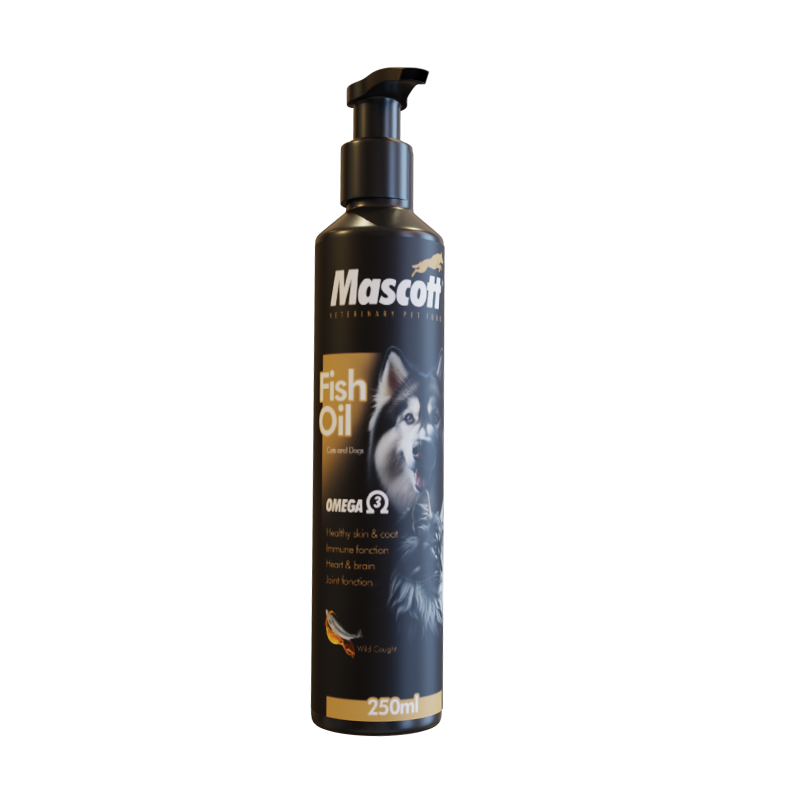HUILE DE POISSON MASCOTT POUR CHIENS & CHATS 240 ml