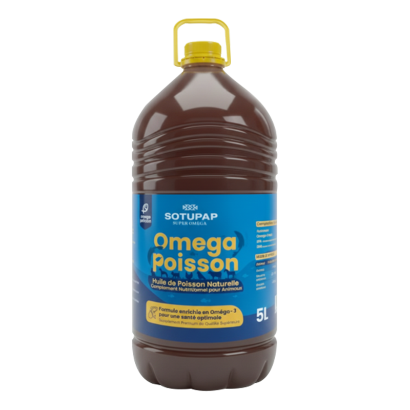 HUILE DE POISSON OMEGA POISSON POUR ANIMAUX 5L