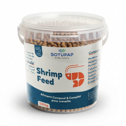 ALIMENT COMPOSÉ ET COMPLET POUR CREVETTES 500g
