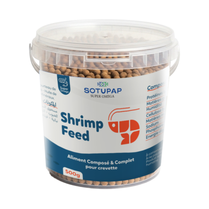 ALIMENT COMPOSÉ ET COMPLET POUR CREVETTES 500g
